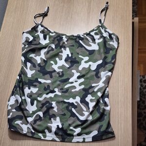 Camouflage Print Women's Tank Top